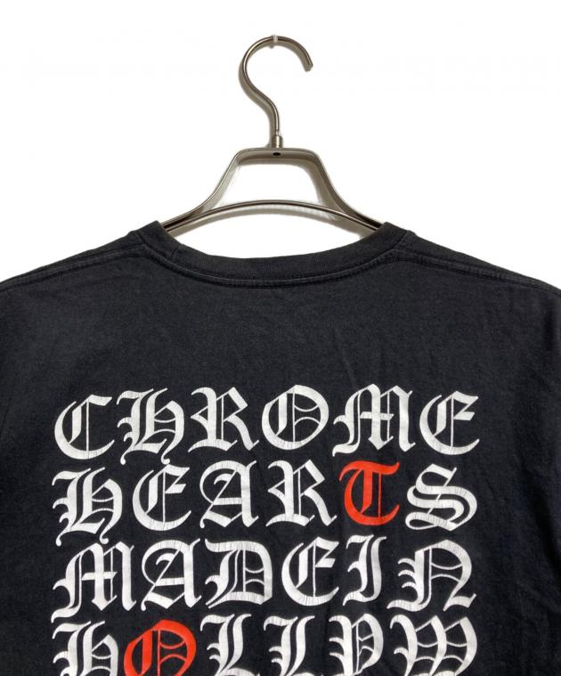 中古・古着通販】CHROME HEARTS (クロムハーツ) バックプリント総ロゴT