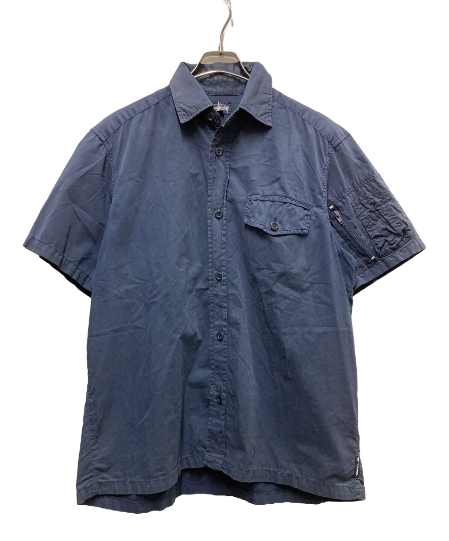 中古・古着通販】stussy (ステューシー) スリーブジップデザインシャツ