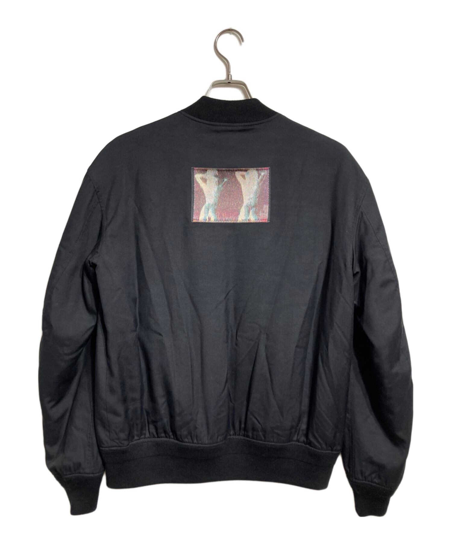 ALEXANDER WANG ブラック MA-1ジャケット 中古・古着通販】ALEXANDER WANG (アレキサンダー・ワン) シルク