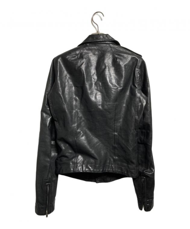 Rick Owens レザーライダースジャケット 46 中古・古着通販】RICK OWENS (リックオウエンス) Stooges Biker カーフ
