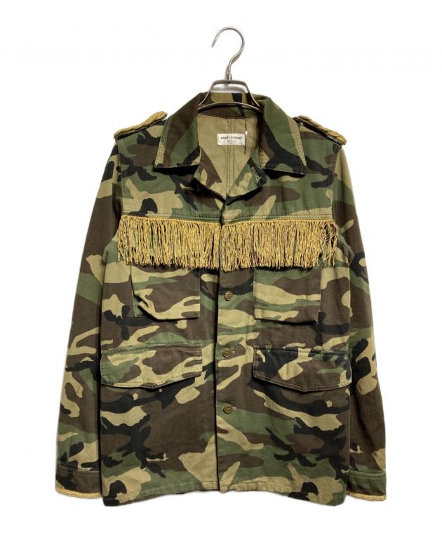 ジャケット・アウター SAINT LAURENT PARIS 16AW MILITARY COAT 中古・古着通販】Saint Laurent Paris (サンローランパリ) フリンジ