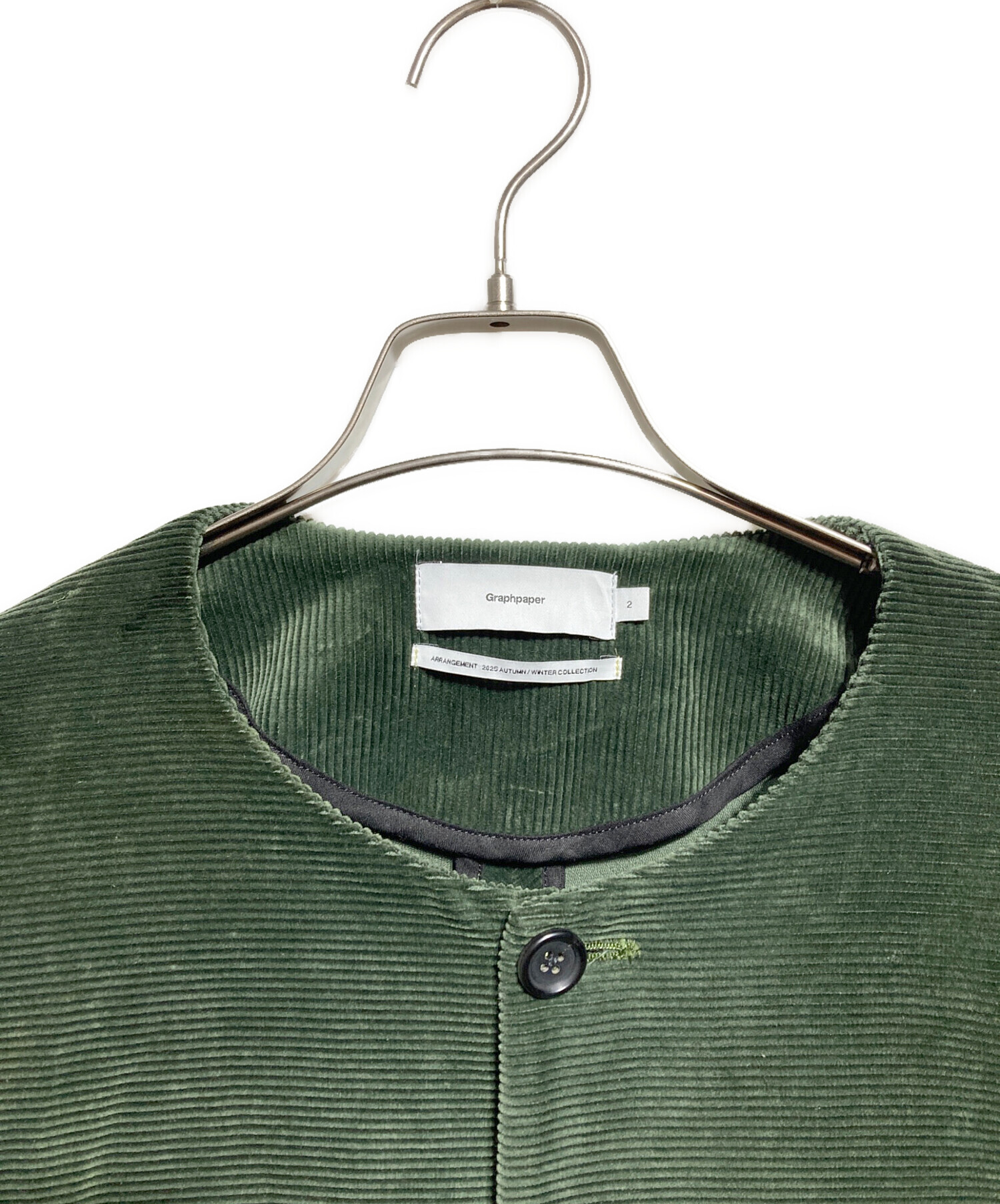 Graphpaper コーデュロイコート サイズ2 中古・古着通販】Graphpaper (グラフペーパー) Suvin Corduroy