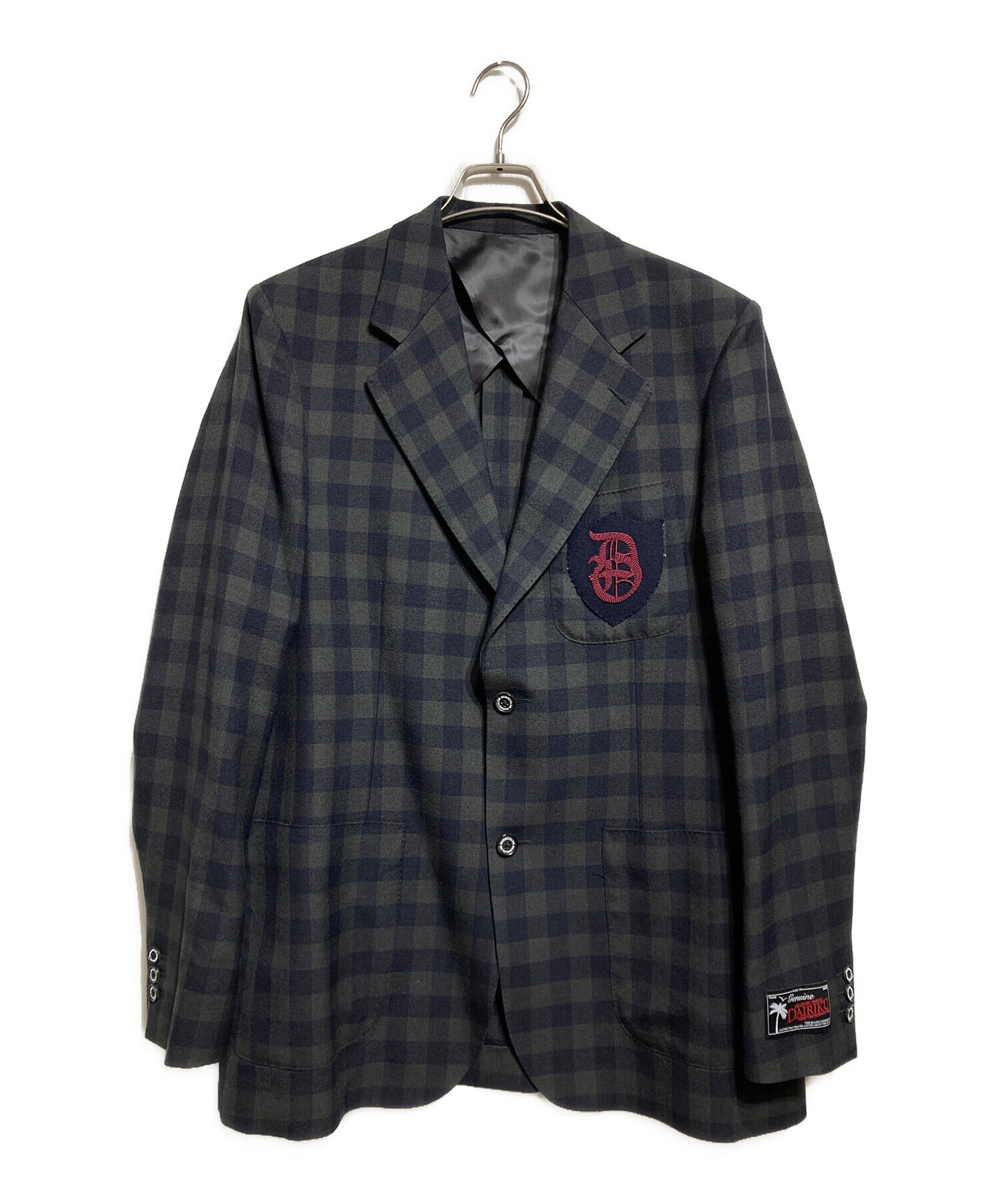 中古・古着通販】DAIRIKU (ダイリク) D School Check Tailored Jacket