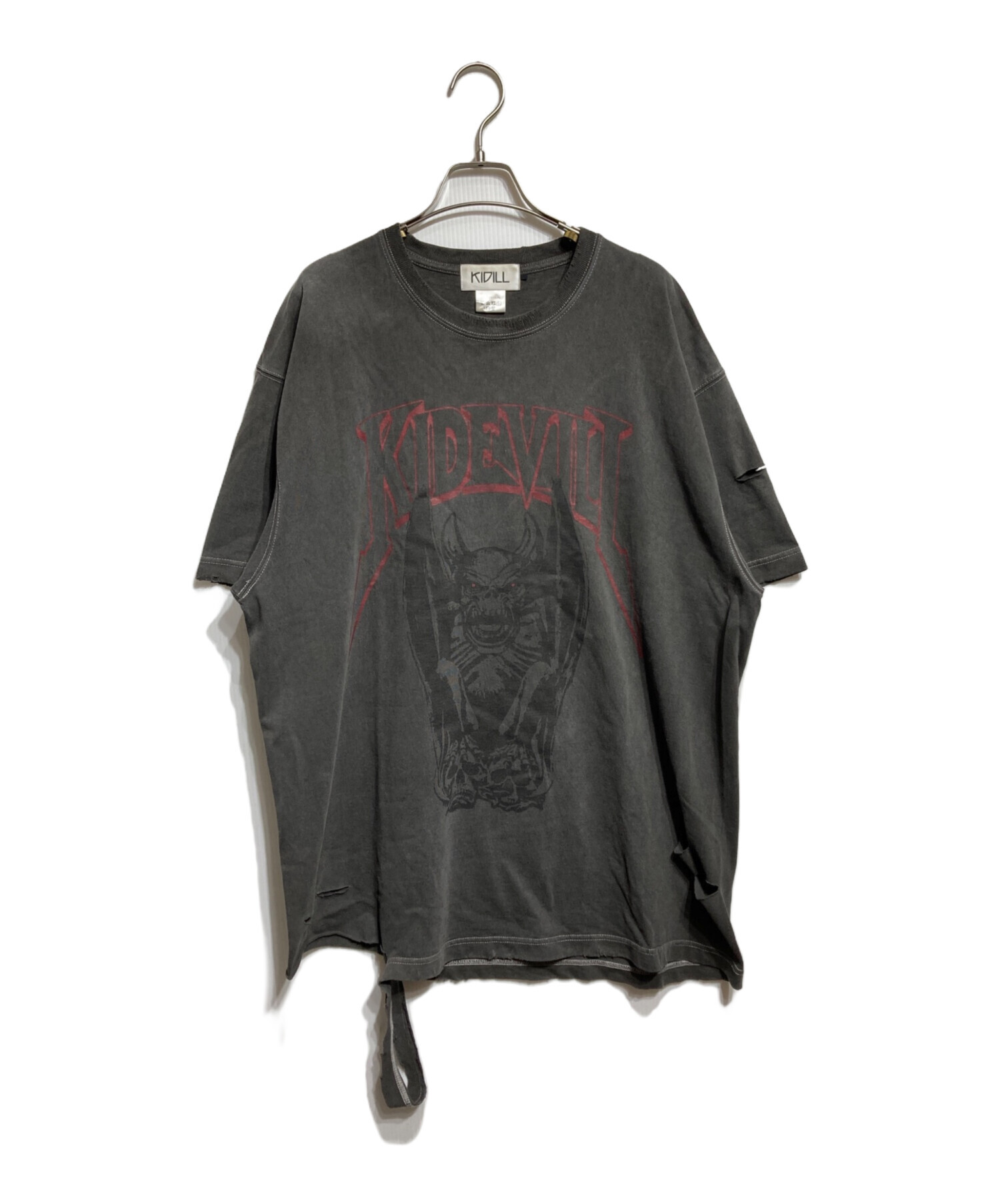 中古・古着通販】KIDILL (キディル) DESTROY T-SHIRT グレー サイズ