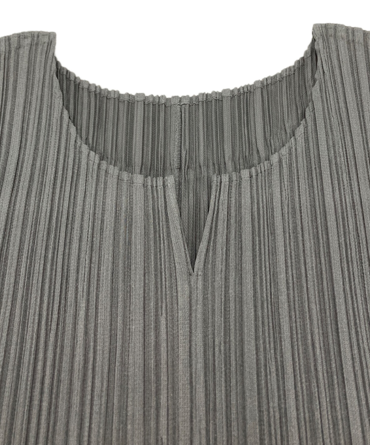PLEATS PLEASE 半袖プリーツワンピース ダークグレー 中古・古着通販】PLEATS PLEASE (プリーツプリーズ) ノースリーブ