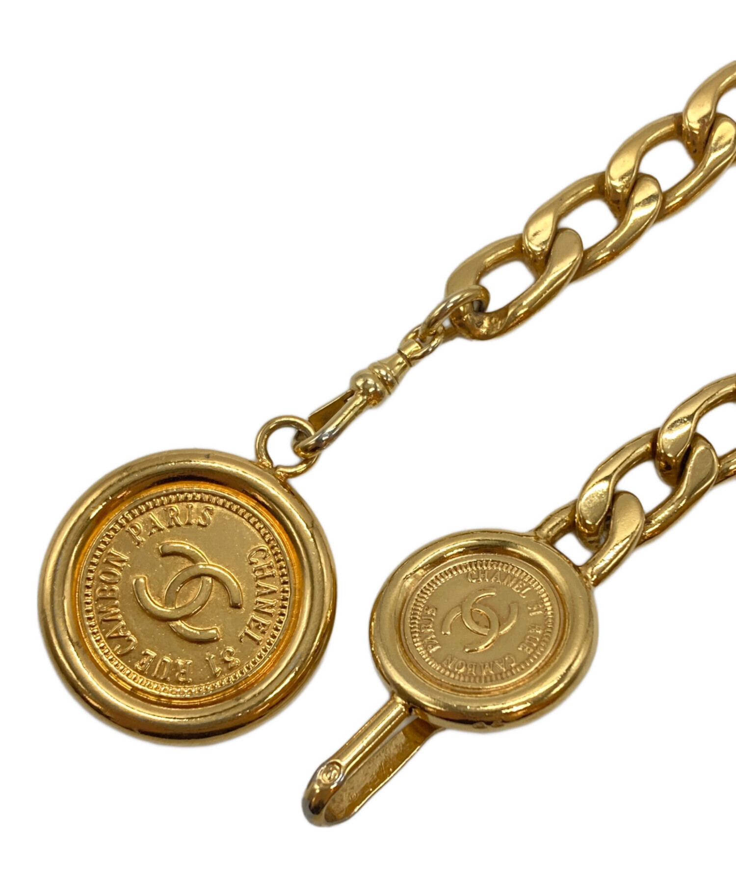 中古・古着通販】CHANEL (シャネル) ココマークチェーンベルト