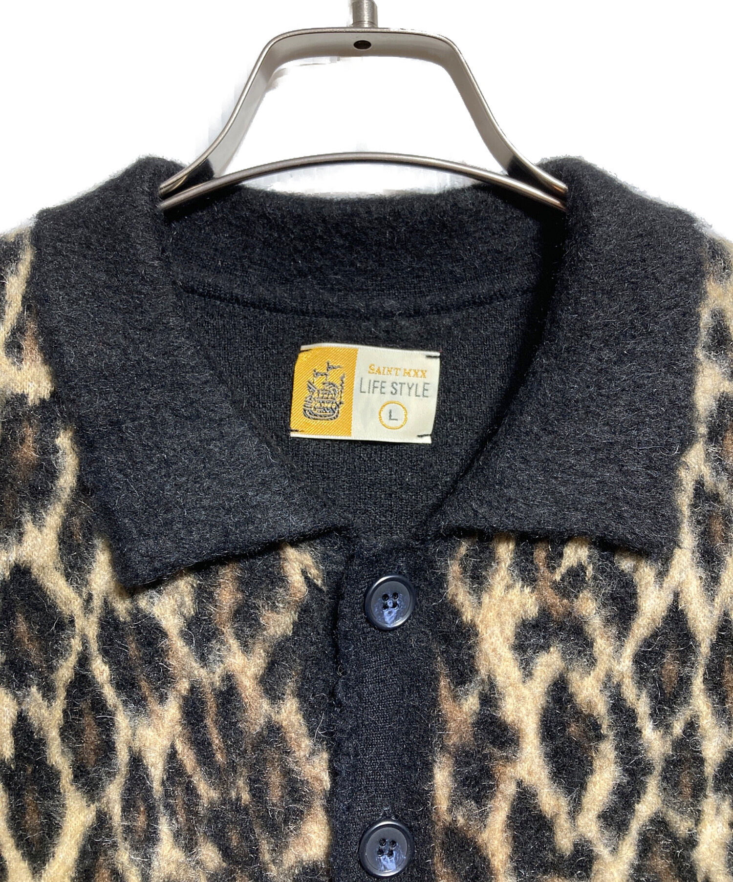 中古・古着通販】SAINT MICHAEL (セントマイケル) LEOPARD KNIT