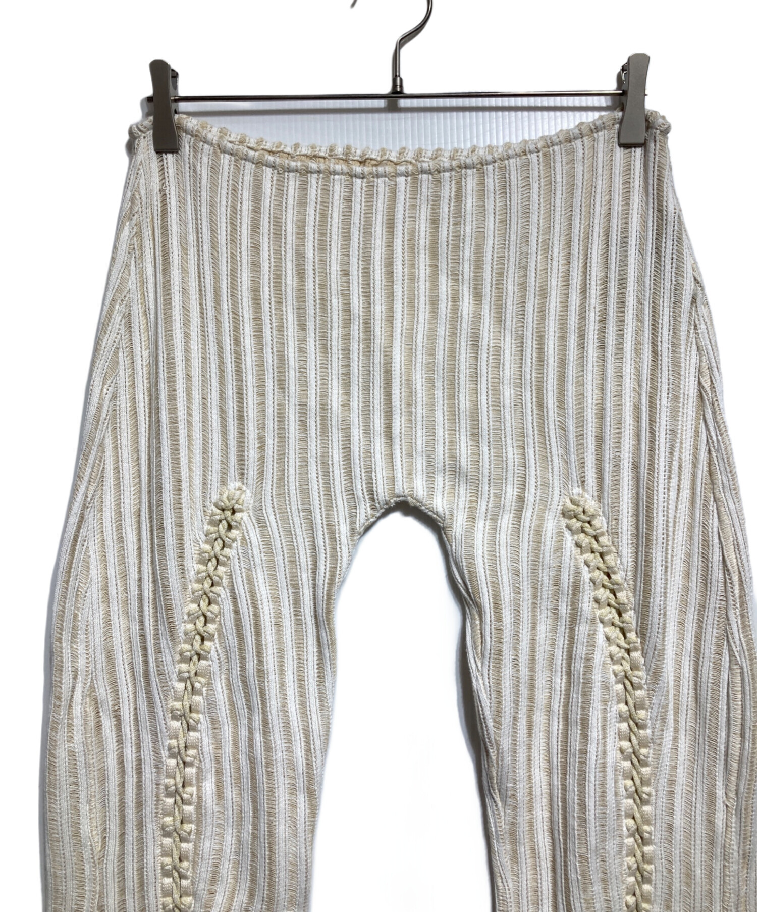 Isa Boulder ニットパンツ 中古・古着通販】ISA BOULDER (イザボールダー) ニットパンツ ベージュ