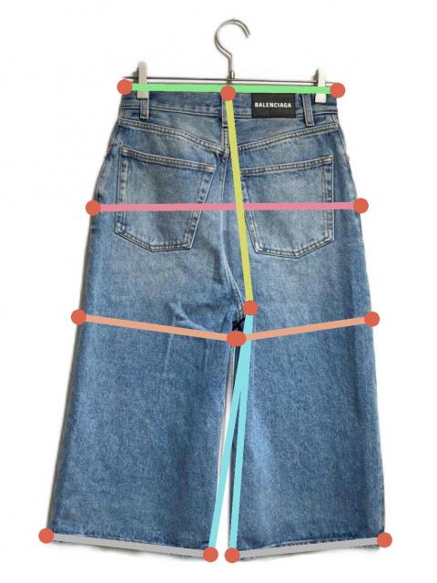 中古・古着通販】BALENCIAGA (バレンシアガ) クロップドデニムパンツ