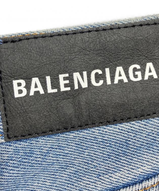 中古・古着通販】BALENCIAGA (バレンシアガ) クロップドデニムパンツ
