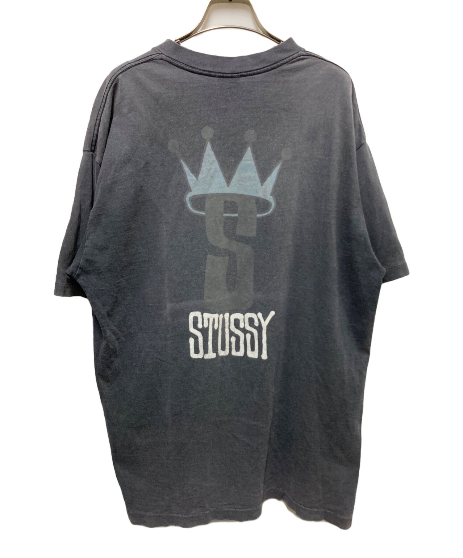 中古・古着通販】stussy (ステューシー) 80's クラウンロゴTee グレー
