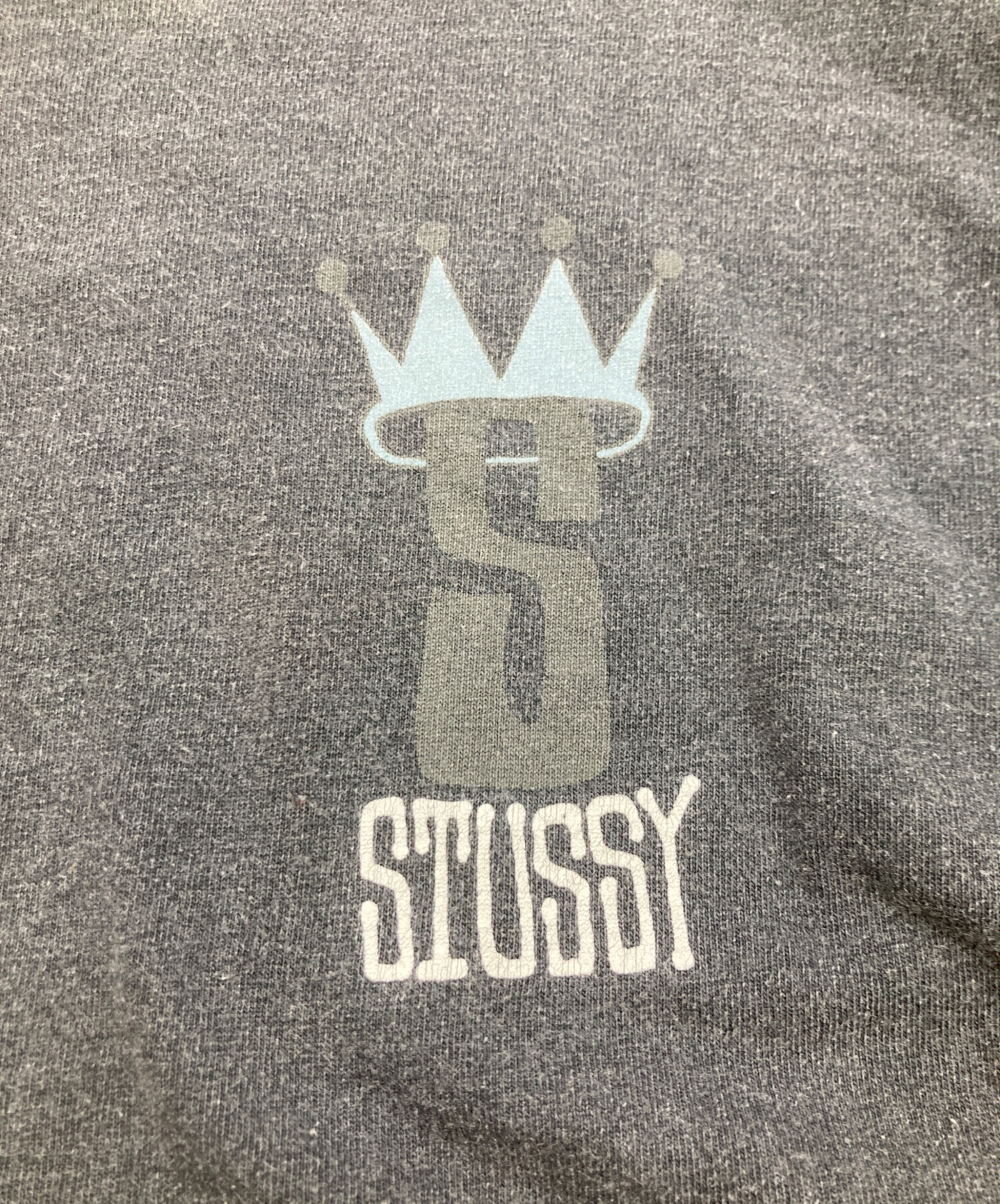 中古・古着通販】stussy (ステューシー) 80's クラウンロゴTee グレー