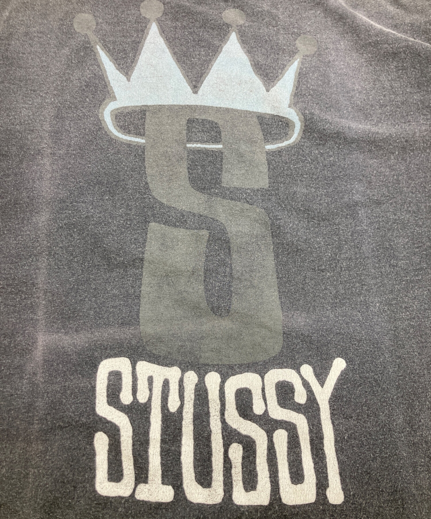 中古・古着通販】stussy (ステューシー) 80's クラウンロゴTee グレー
