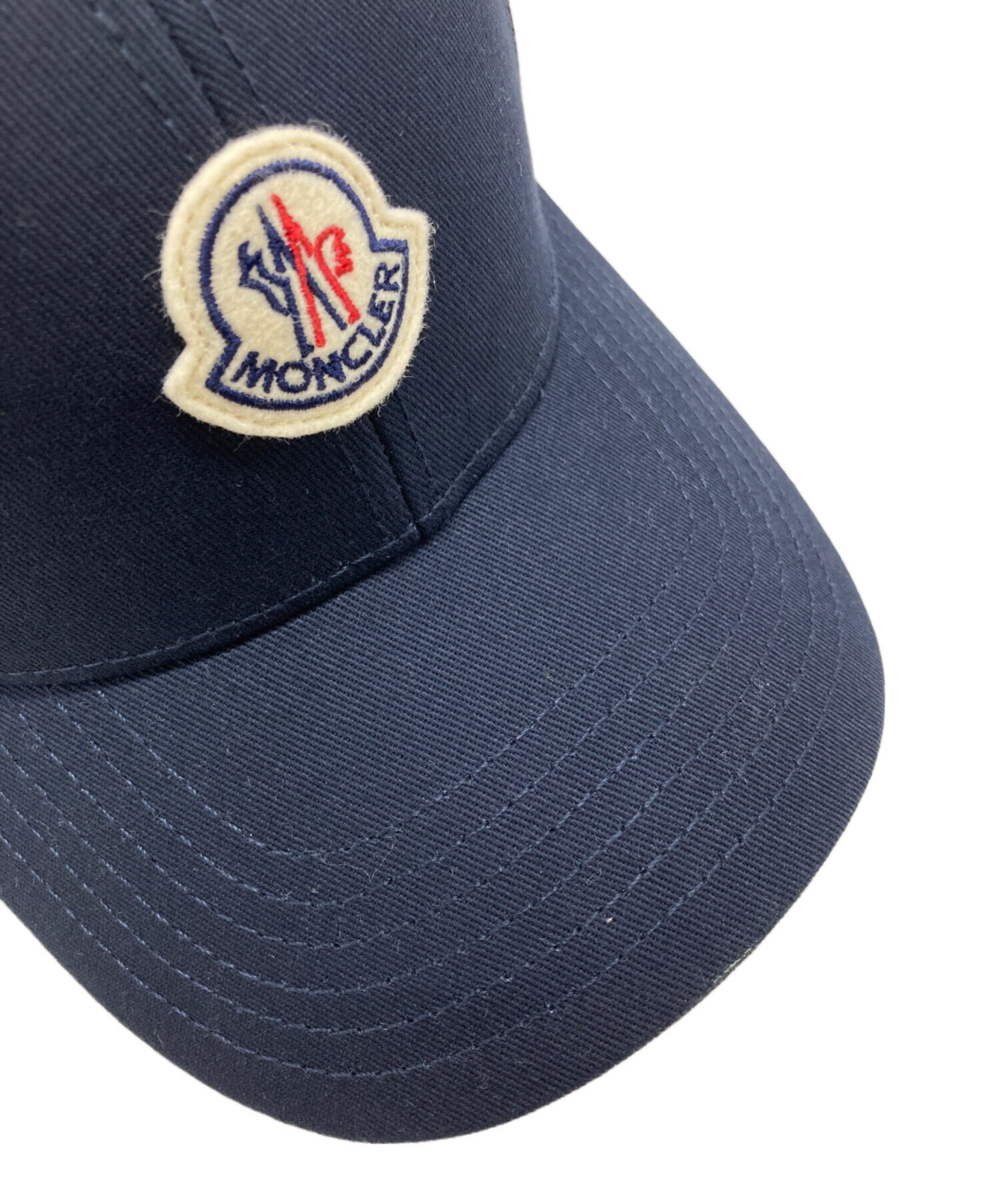 けんじ　モンクレール ベースボールキャップ ネイビー 正規品 タグ付 中古・古着通販】MONCLER (モンクレール) ベースボールキャップ