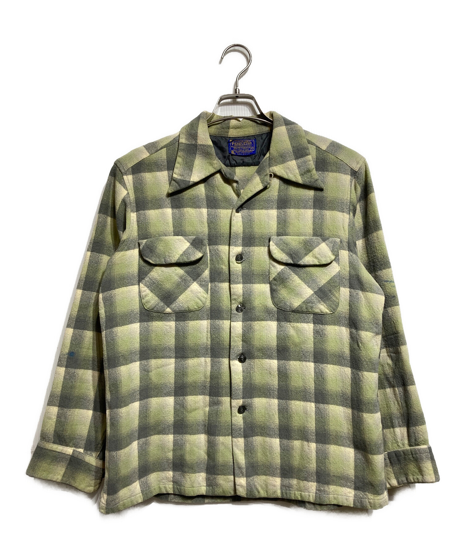 70s PENDLETON CPOジャケット ウールシャツ L オンブレ 中古・古着通販】PENDLETON (ペンドルトン) 70's ウールオンブレシャツ