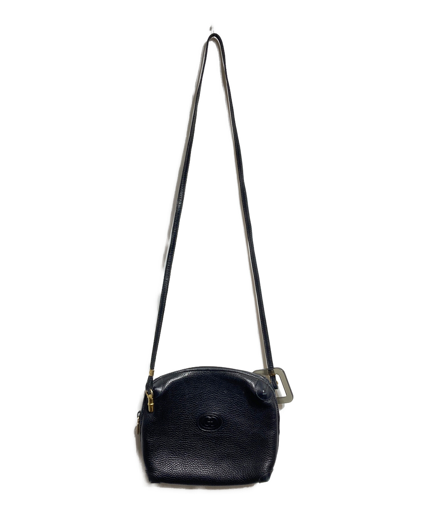 中古・古着通販】GUCCI (グッチ) ロゴレザーショルダーバッグ