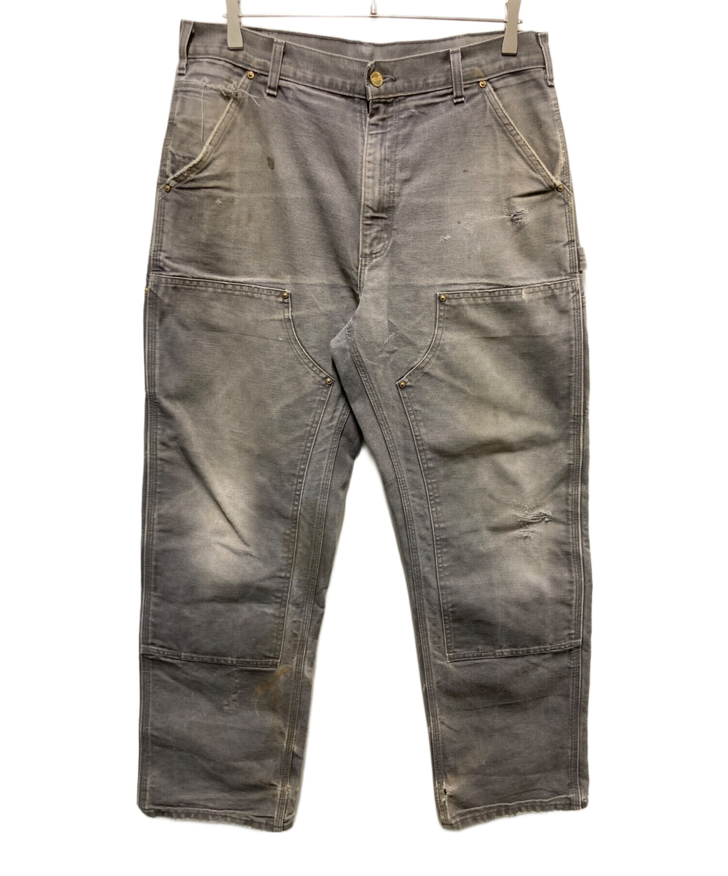 中古・古着通販】CarHartt (カーハート) ダブルニーパンツ グレー