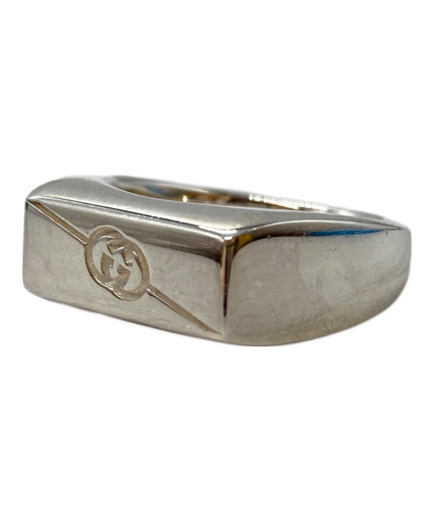 【GUCCI】シルバー 六角 ヘキサゴン vintageリング 指輪 中古・古着通販】GUCCI (グッチ) ヘキサゴンシグネットリング/Hexagon