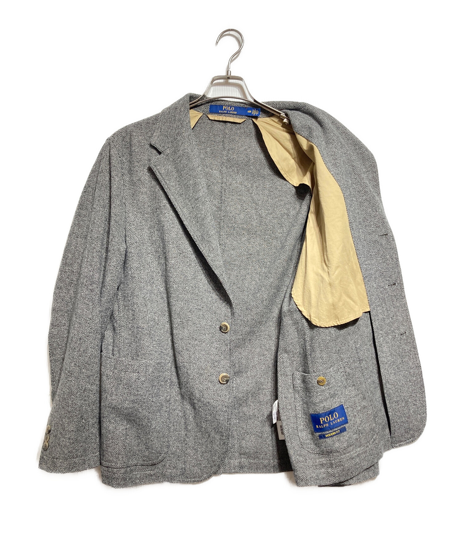 SALE❗️Polo by Ralph Lauren ヘリンボーンジャケット40R 中古・古着通販】POLO RALPH LAUREN (ポロ・ラルフローレン) ウール