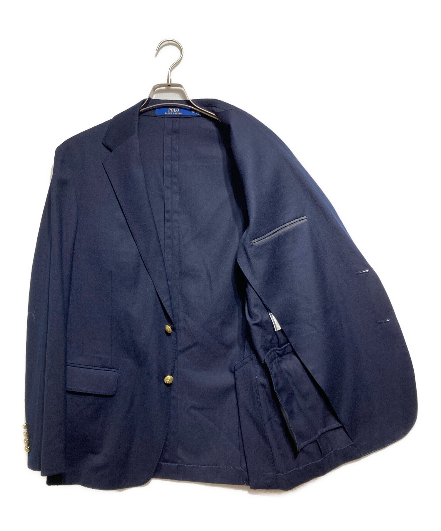 気品　大きいサイズ　ラルフローレン　ジャケット　紺ブレ　金ボタン　ヴィンテージ 中古・古着通販】POLO RALPH LAUREN (ポロ・ラルフローレン) 金ボタン