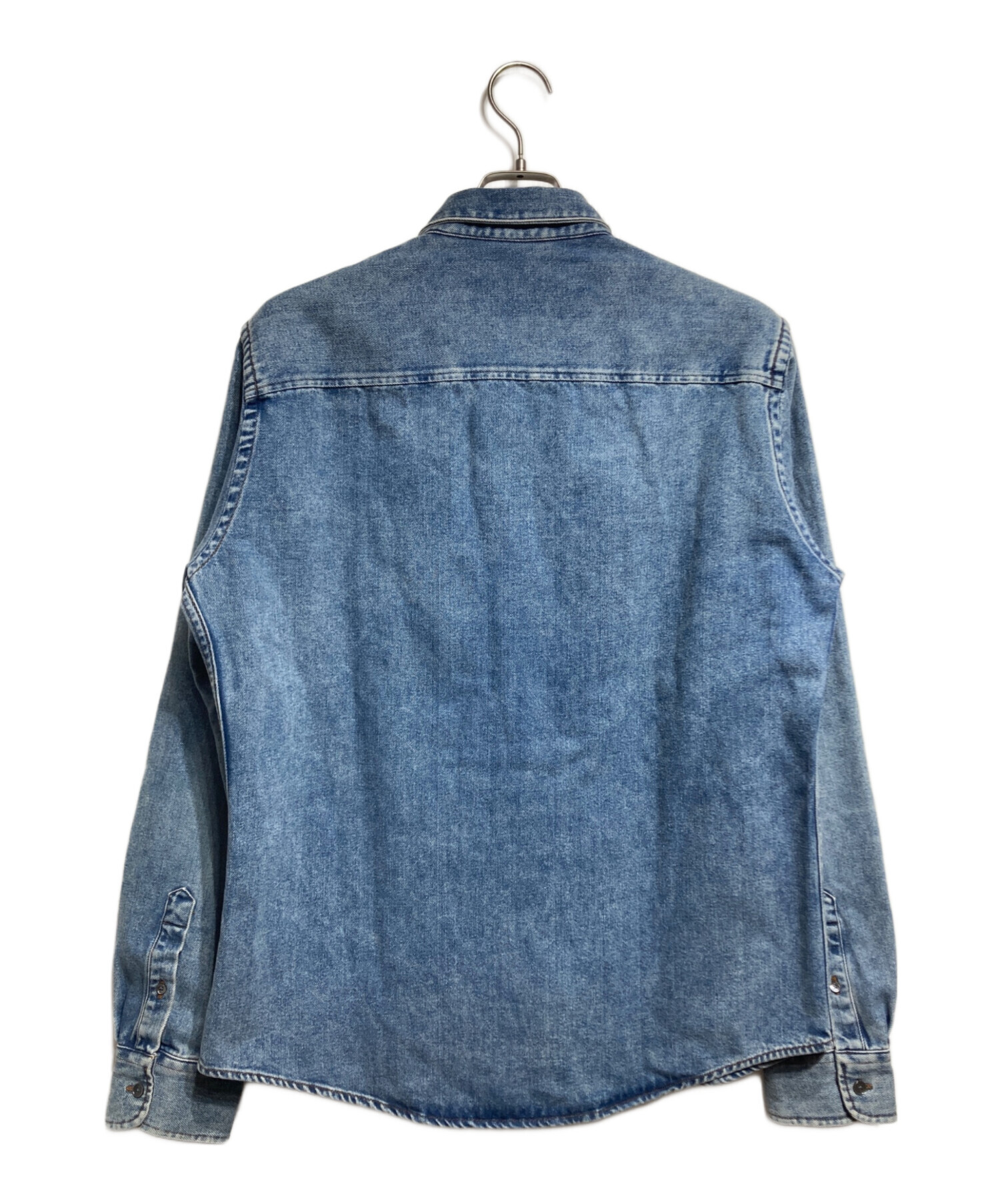 中古・古着通販】AMI PARIS (アミ パリス) ウォッシュ加工デニムシャツ