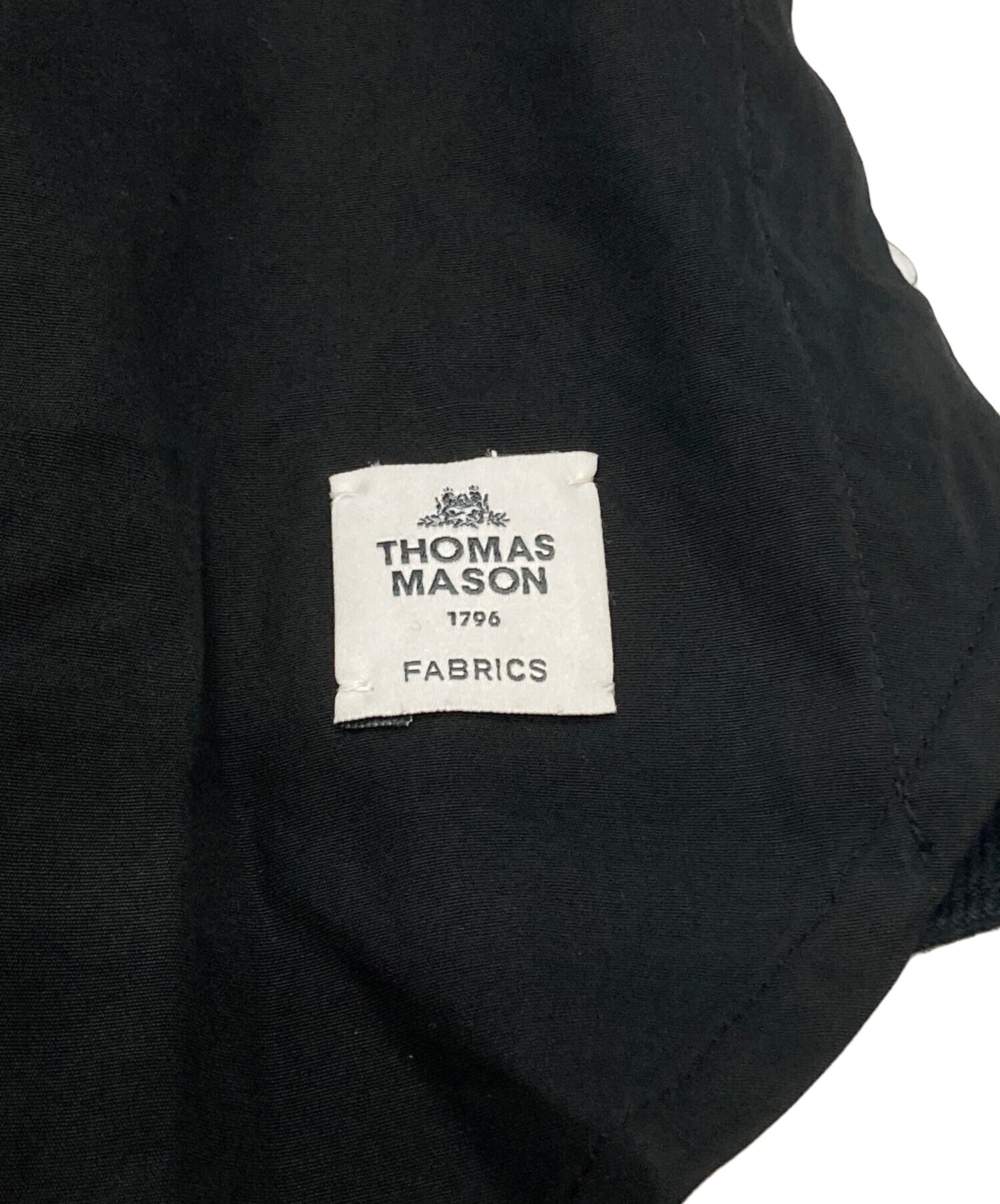 sacai THOMAS MASON tシャツ シャツスリーブ 黒 中古・古着通販】sacai (サカイ) THOMAS MASON (トーマスメイソン