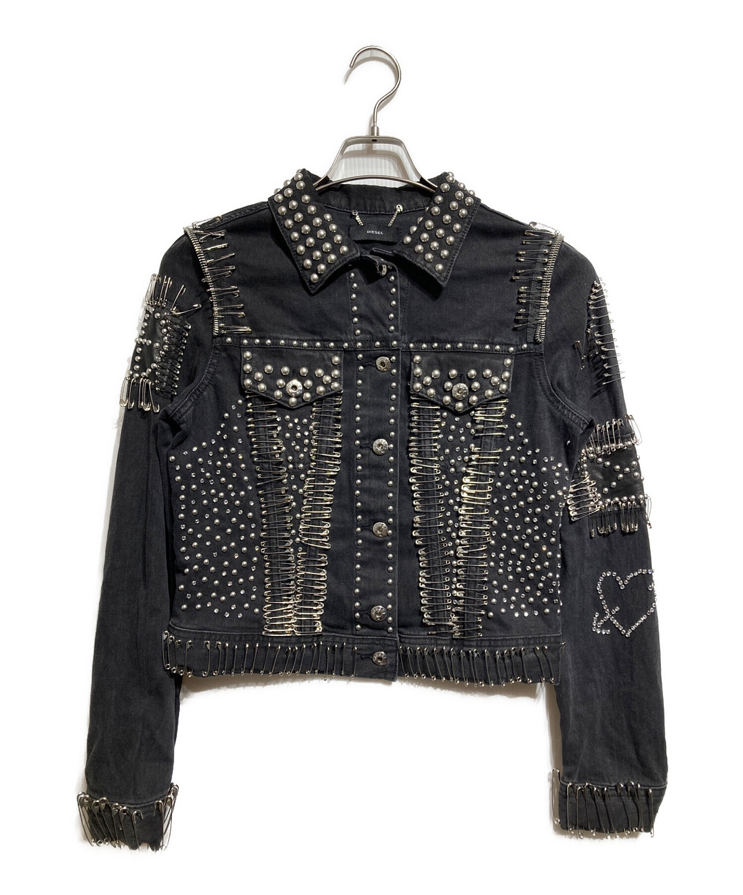 中古・古着通販】DIESEL (ディーゼル) デザインデニムジャケット
