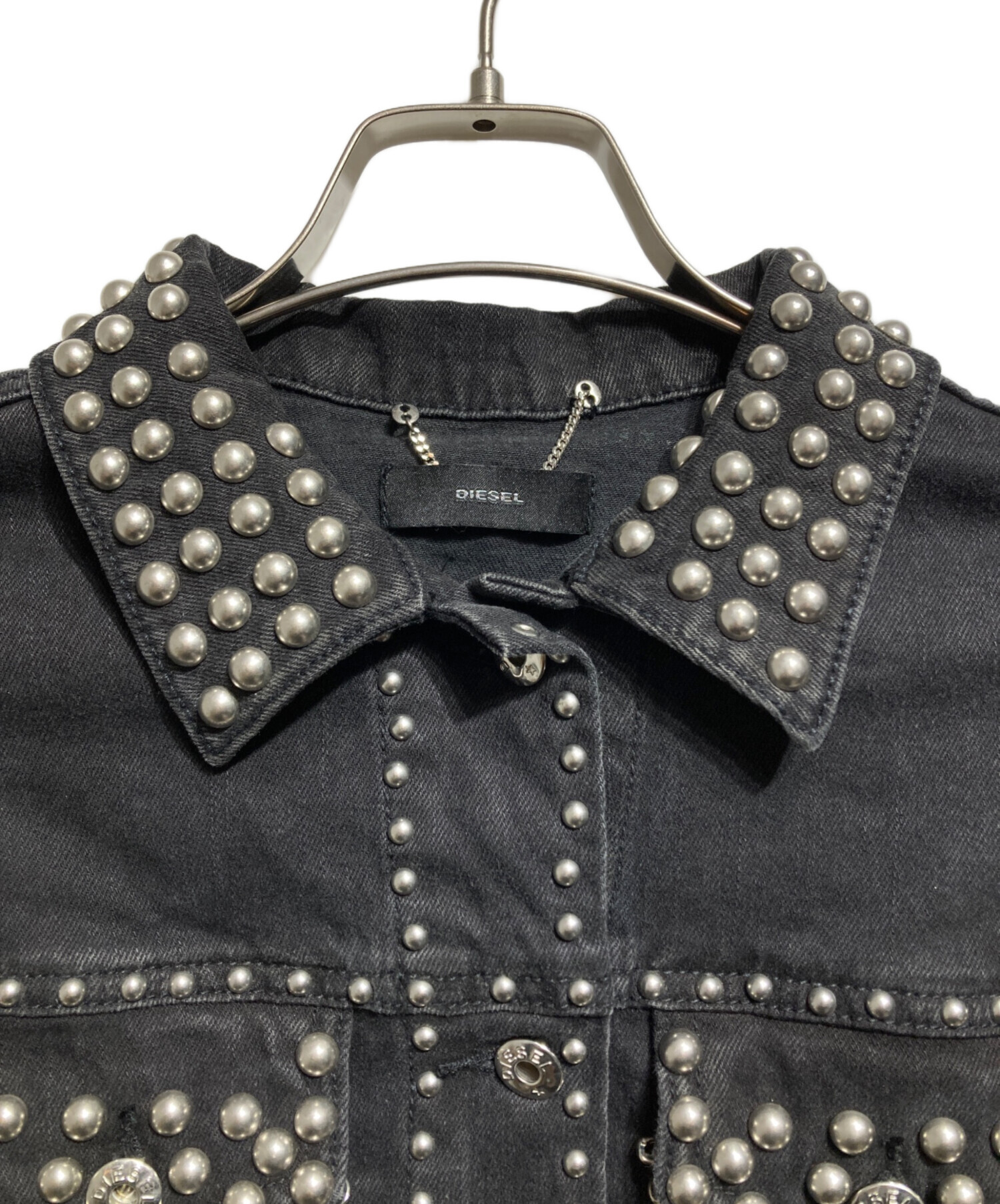 中古・古着通販】DIESEL (ディーゼル) デザインデニムジャケット 