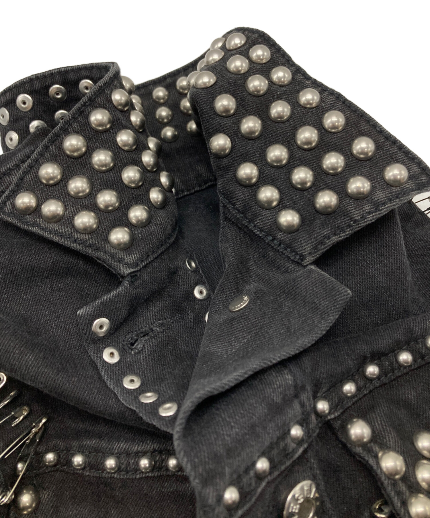 中古・古着通販】DIESEL (ディーゼル) デザインデニムジャケット 