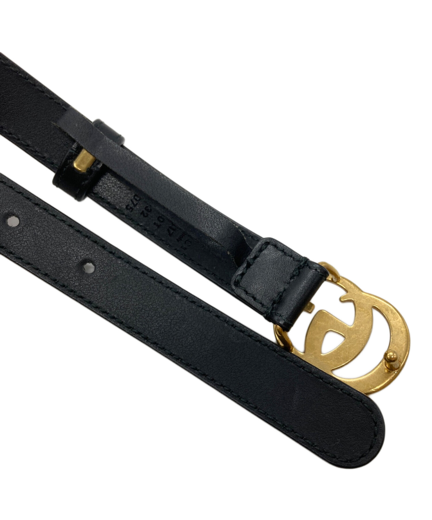 中古・古着通販】GUCCI (グッチ) ダブルG スリムベルト/Double G slim