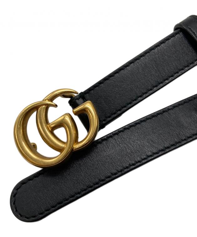 ダブルG スリムベルト 70 中古・古着通販】GUCCI (グッチ) ダブルG スリムベルト/Double G slim