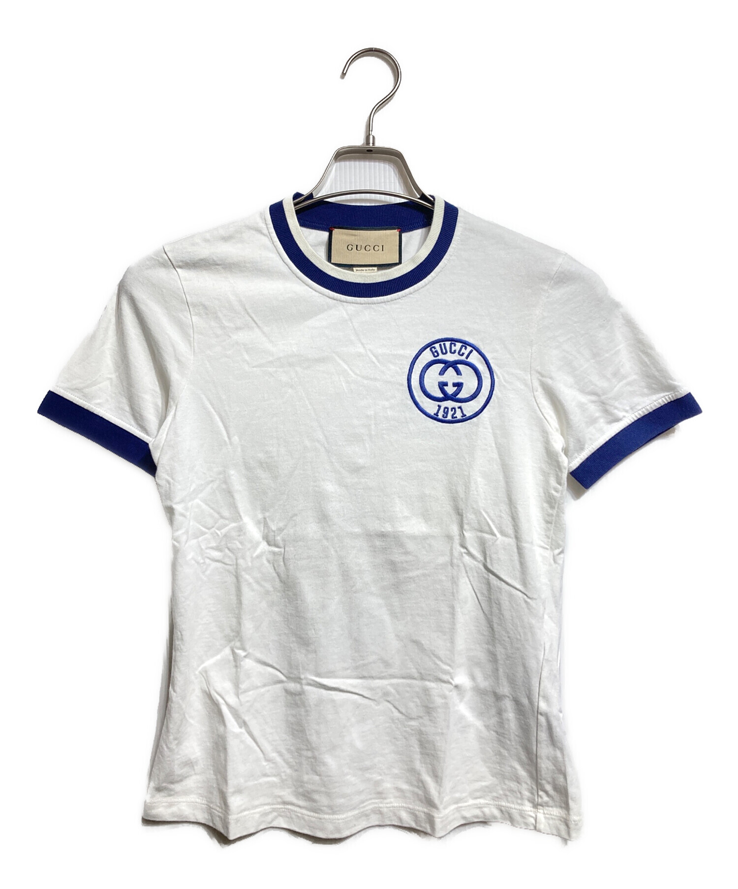 【新品未使用】GUCCI エンブロイダリー コットンジャージー Tシャツ 中古・古着通販】GUCCI (グッチ) エンブロイダリー コットンジャージー
