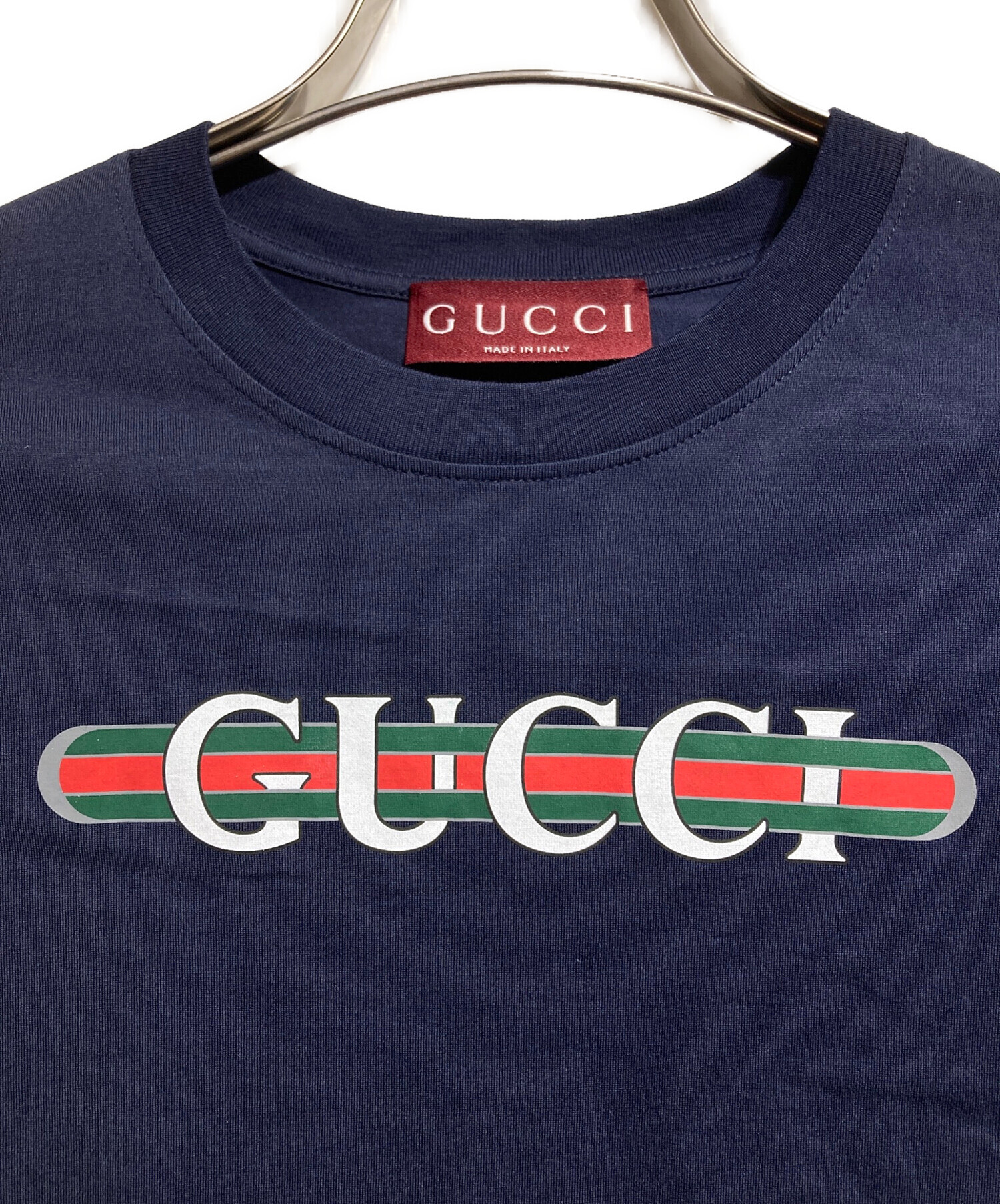 中古・古着通販】GUCCI (グッチ) シェリーラインロゴTシャツ/Web