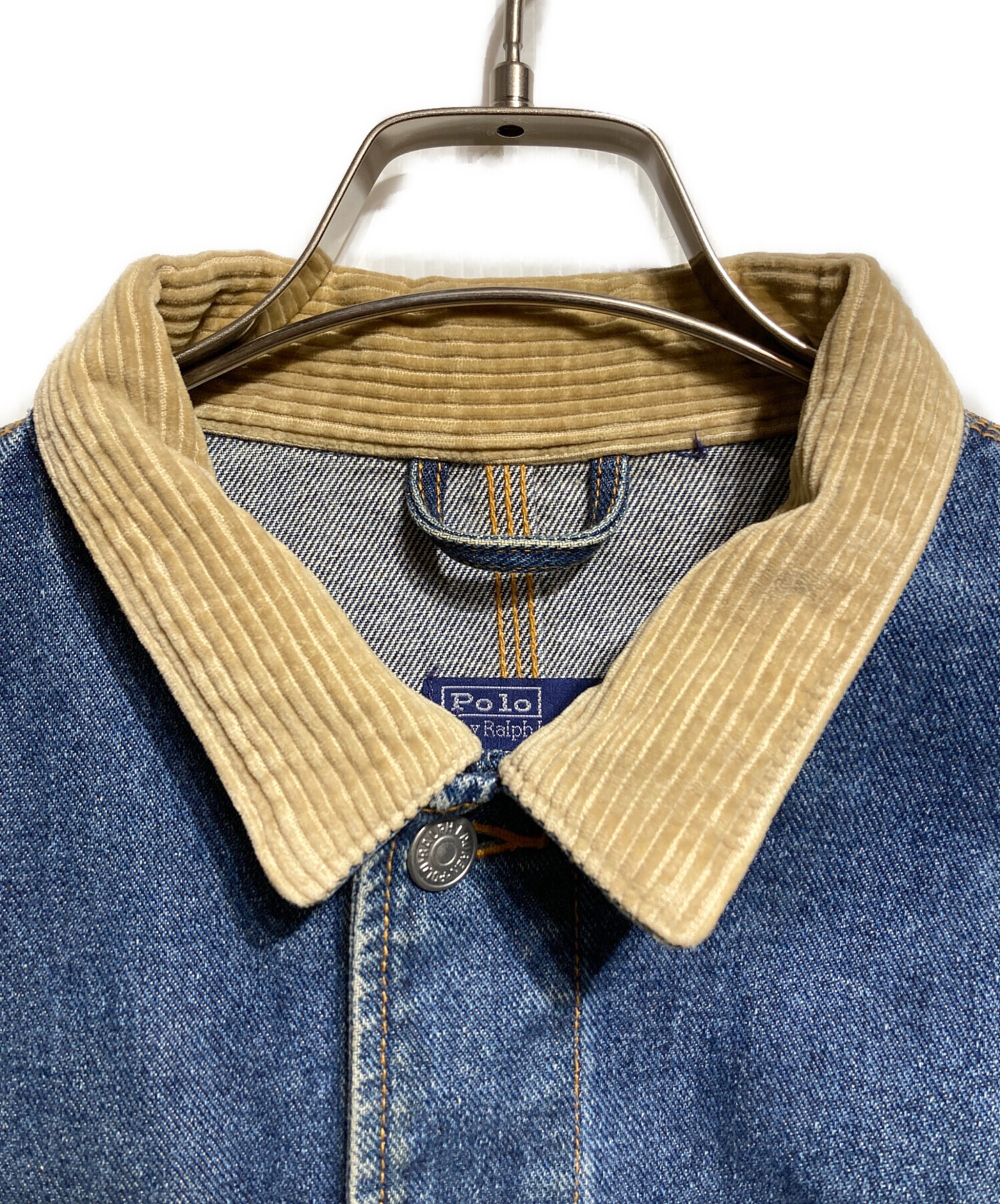 ポロラルフローレン カバーオール ヴィンテージ加工 Ralph Lauren 中古・古着通販】POLO RALPH LAUREN (ポロ・ラルフローレン) デニム