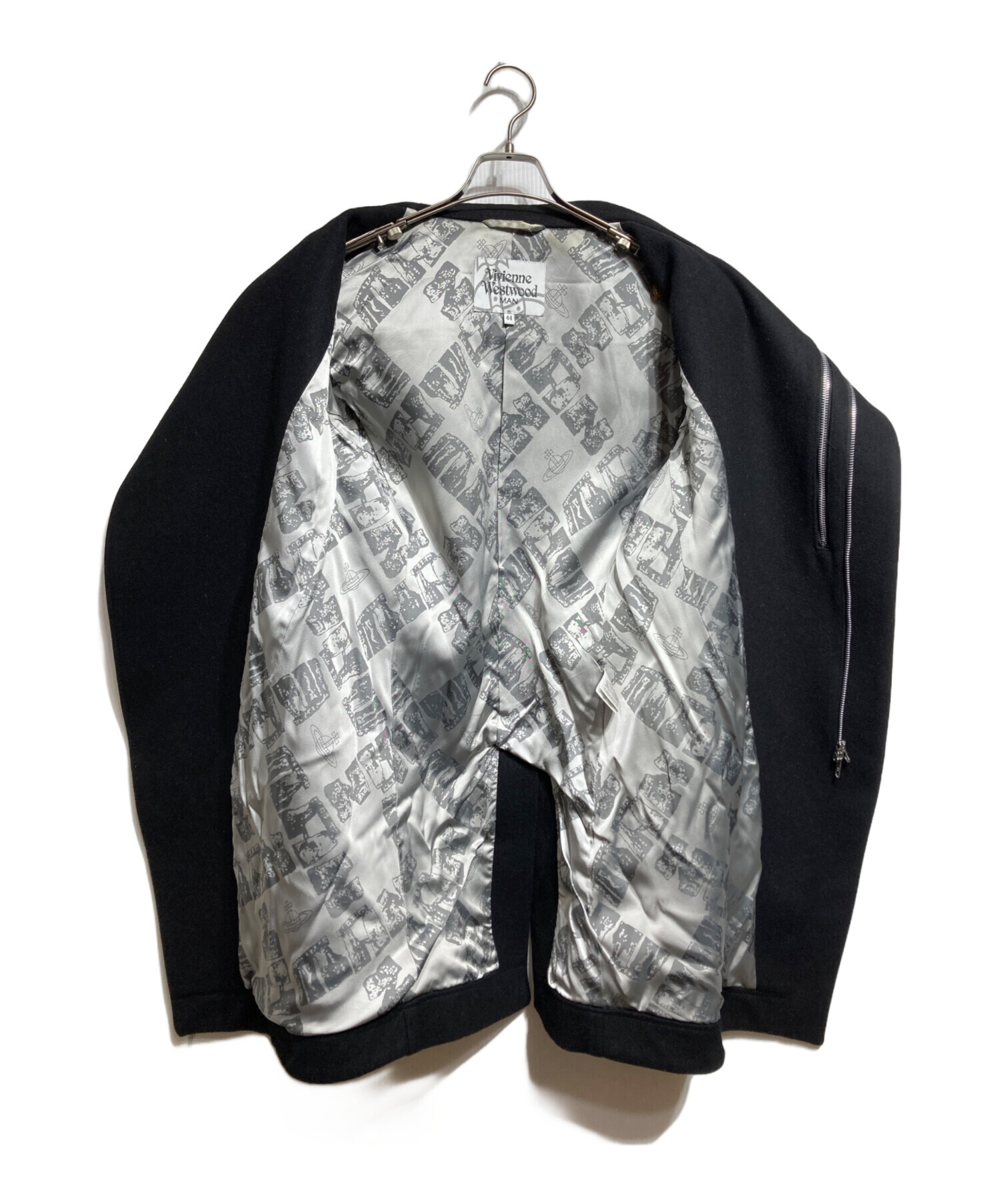 ​【希少/ライカ期】ヴィヴィアンウエストウッドマン 変形コート 44 黒 中古・古着通販】Vivienne Westwood man (ヴィヴィアン ウェストウッド