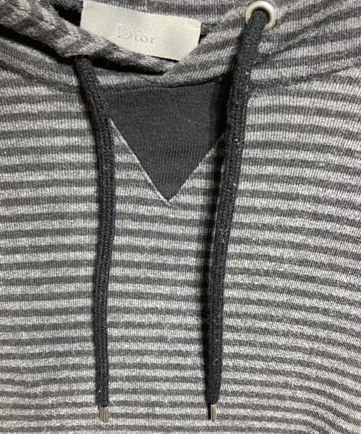 DIOR HOMME 蜂刺繍 ジップアップパーカー グレー 中古・古着通販】DIOR HOMME (ディオール オム) BEE刺繍プルオーバー