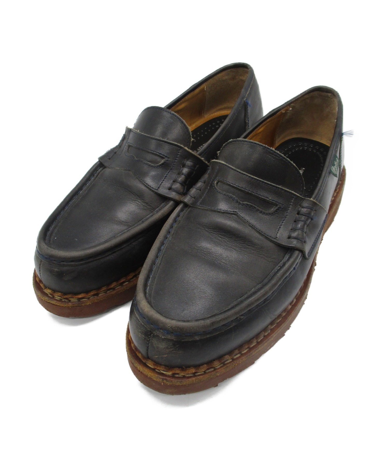 中古・古着通販】PARABOOT (パラブーツ) ランスローファー ネイビー 