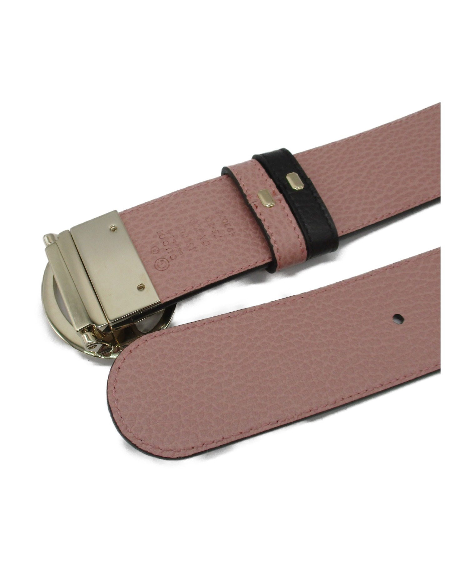 中古・古着通販】GUCCI (グッチ) GGバックルリバーシブルベルト  
