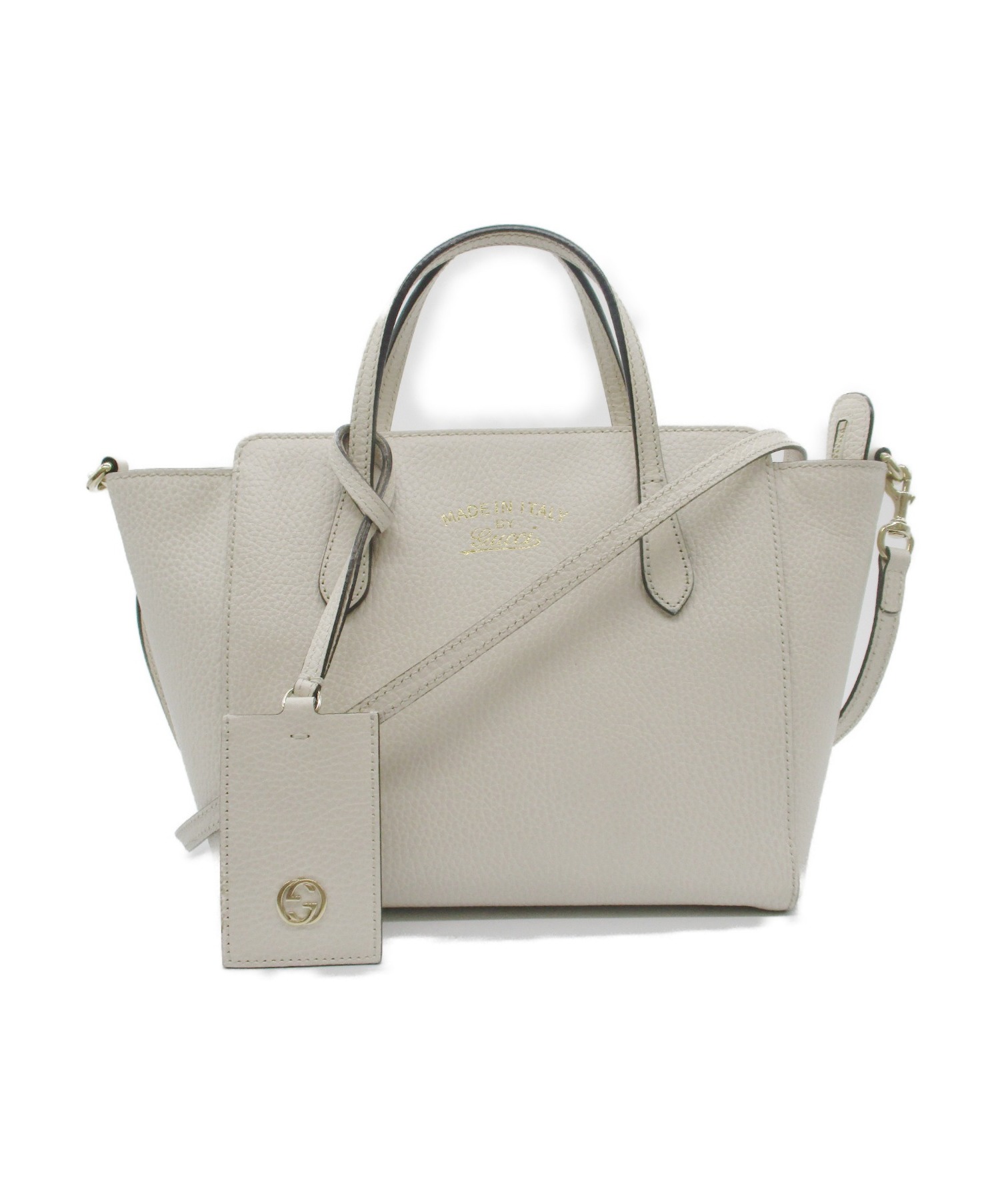 GUCCI グッチ ショルダーバッグ  白 【古着】【中古】【送料無料】 中古・古着通販】GUCCI (グッチ) ショルダーバッグ ホワイト｜ブランド