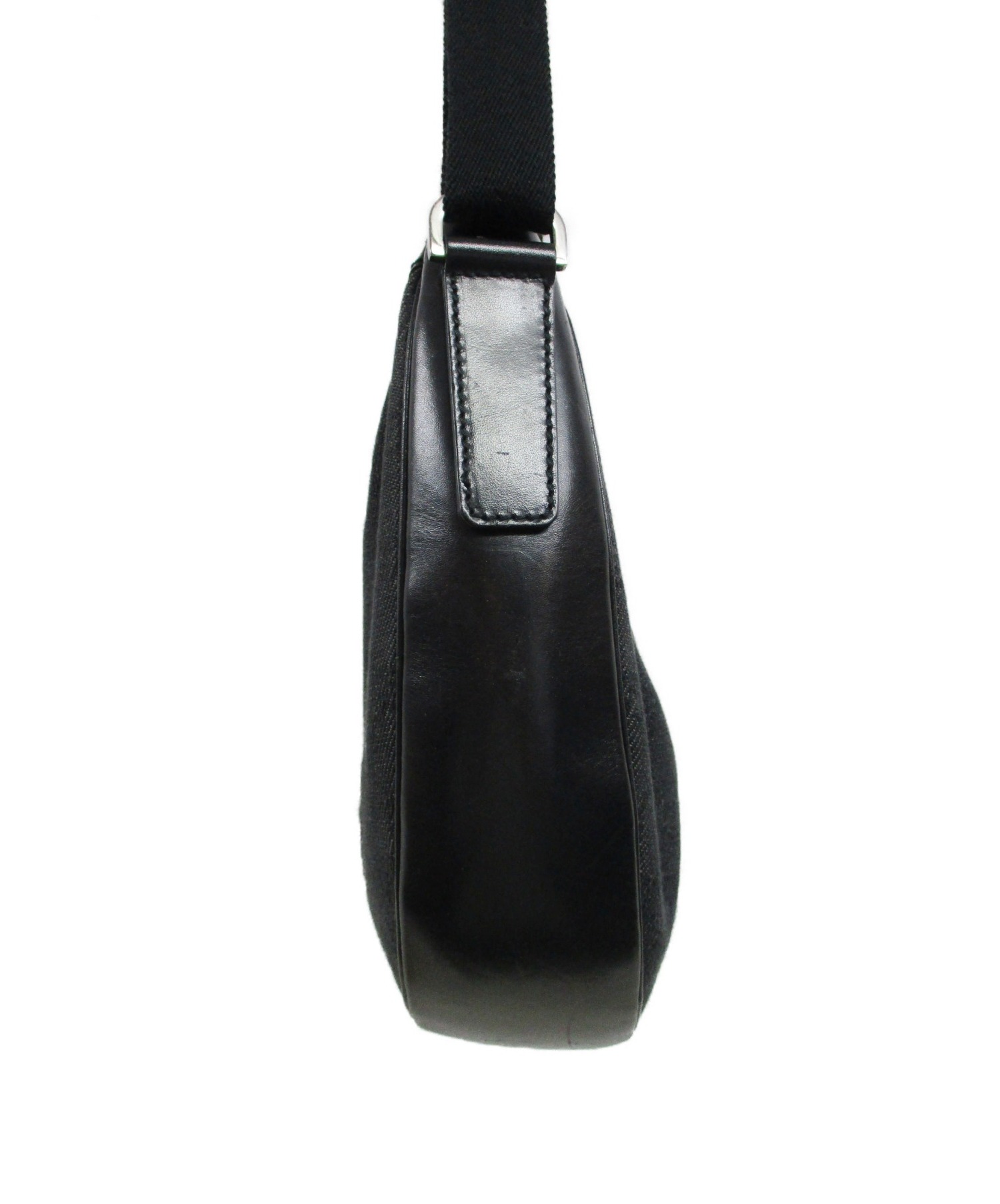 中古・古着通販】GUCCI (グッチ) ショルダーバッグ グレー×ブラック GG