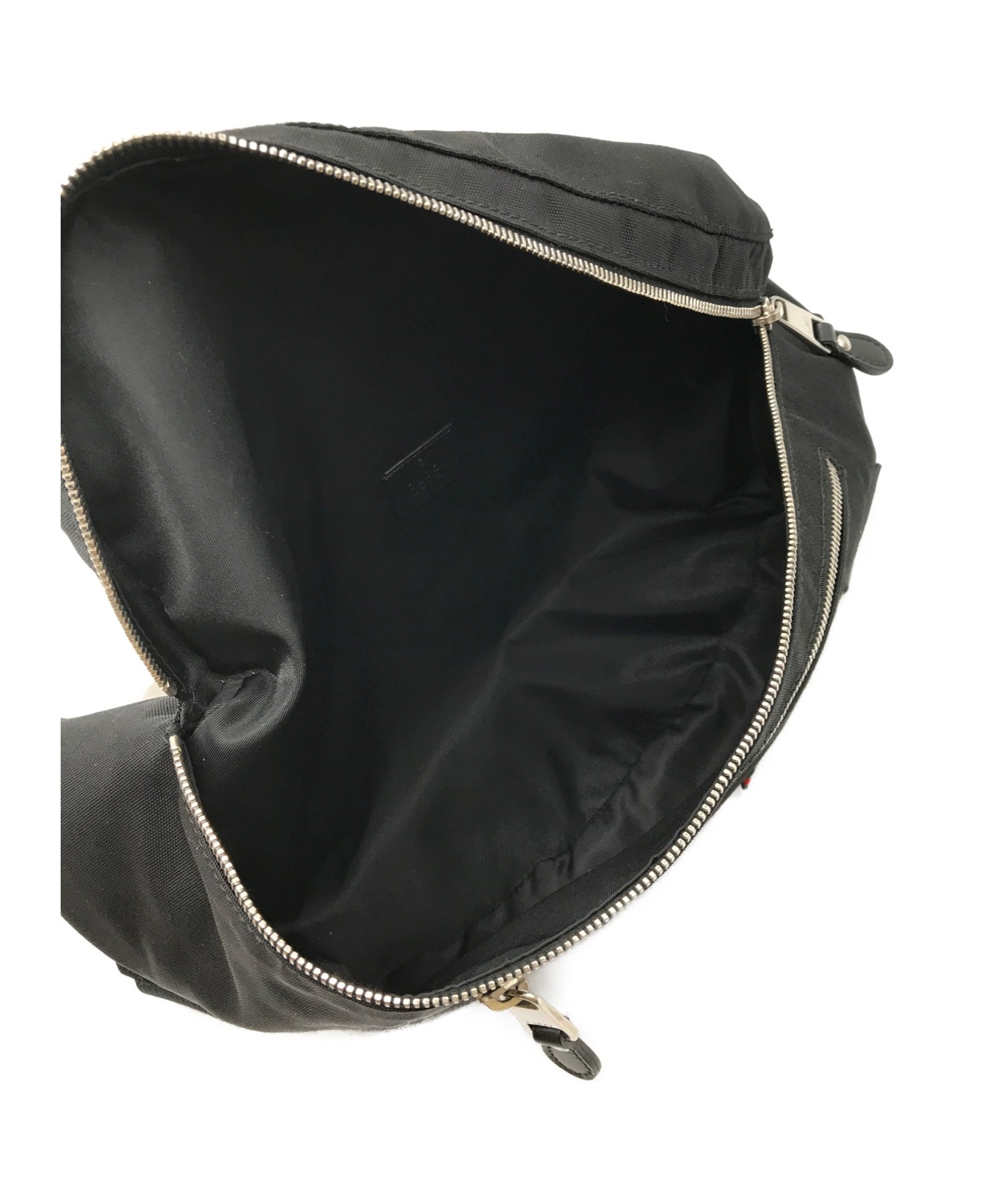 中古・古着通販】GUCCI (グッチ) ウエストバッグ ブラック 246409 