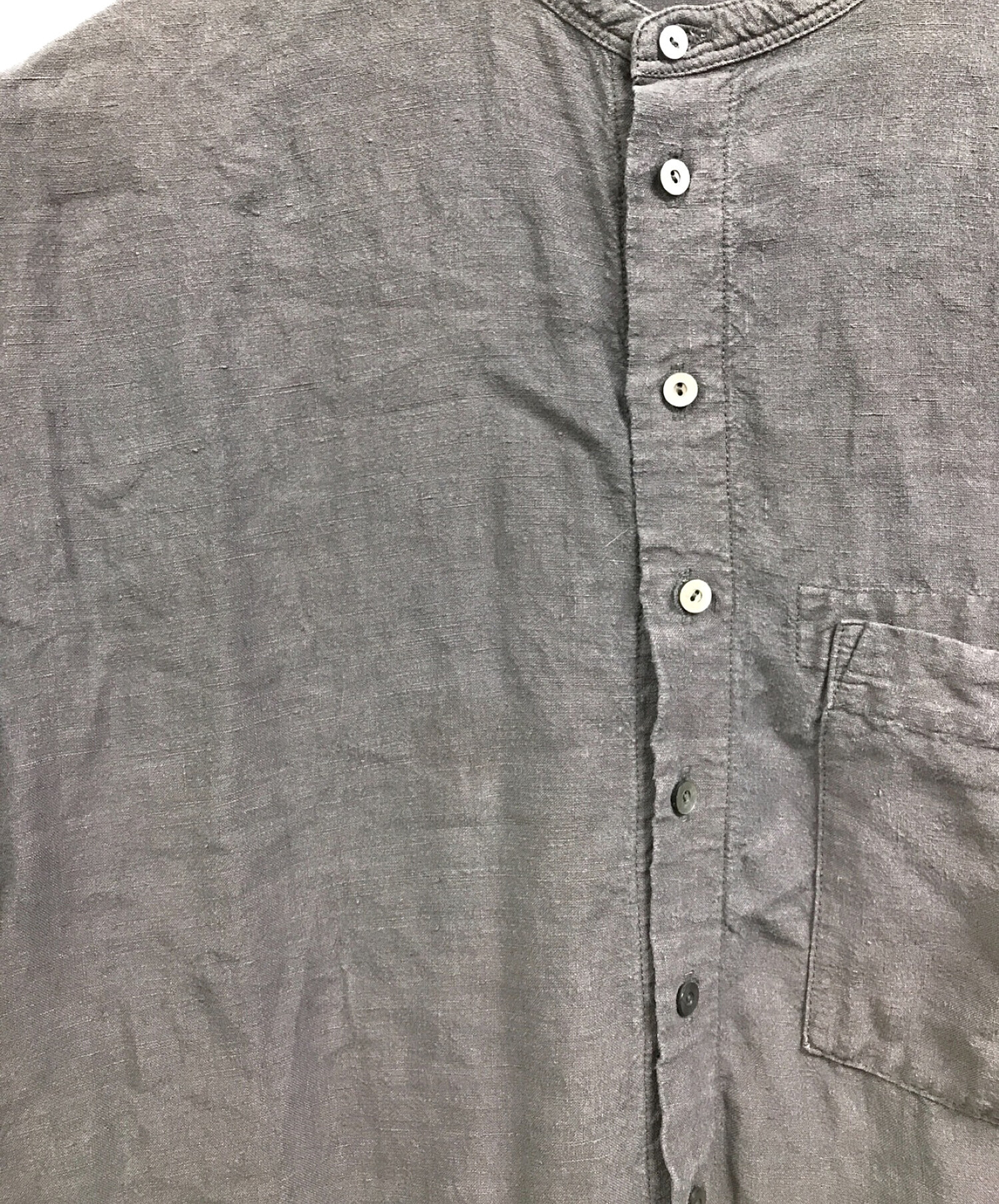 中古・古着通販】nest Robe (ネストローブ) リネン近江晒 切替シャツ