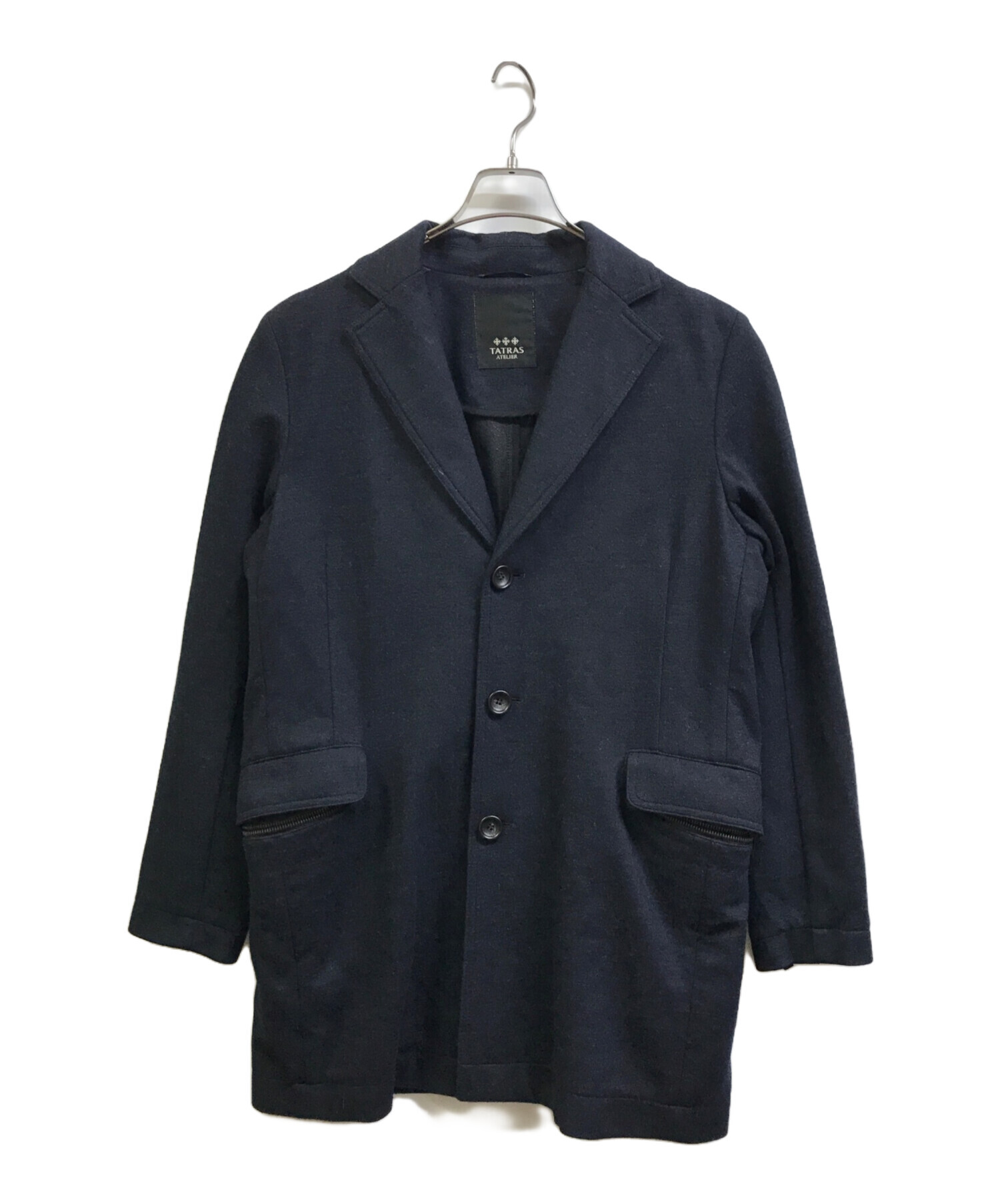 TATRAS タトラス ナイロン チェスター コート 中古・古着通販】TATRAS (タトラス) チェスターコート ネイビー サイズ