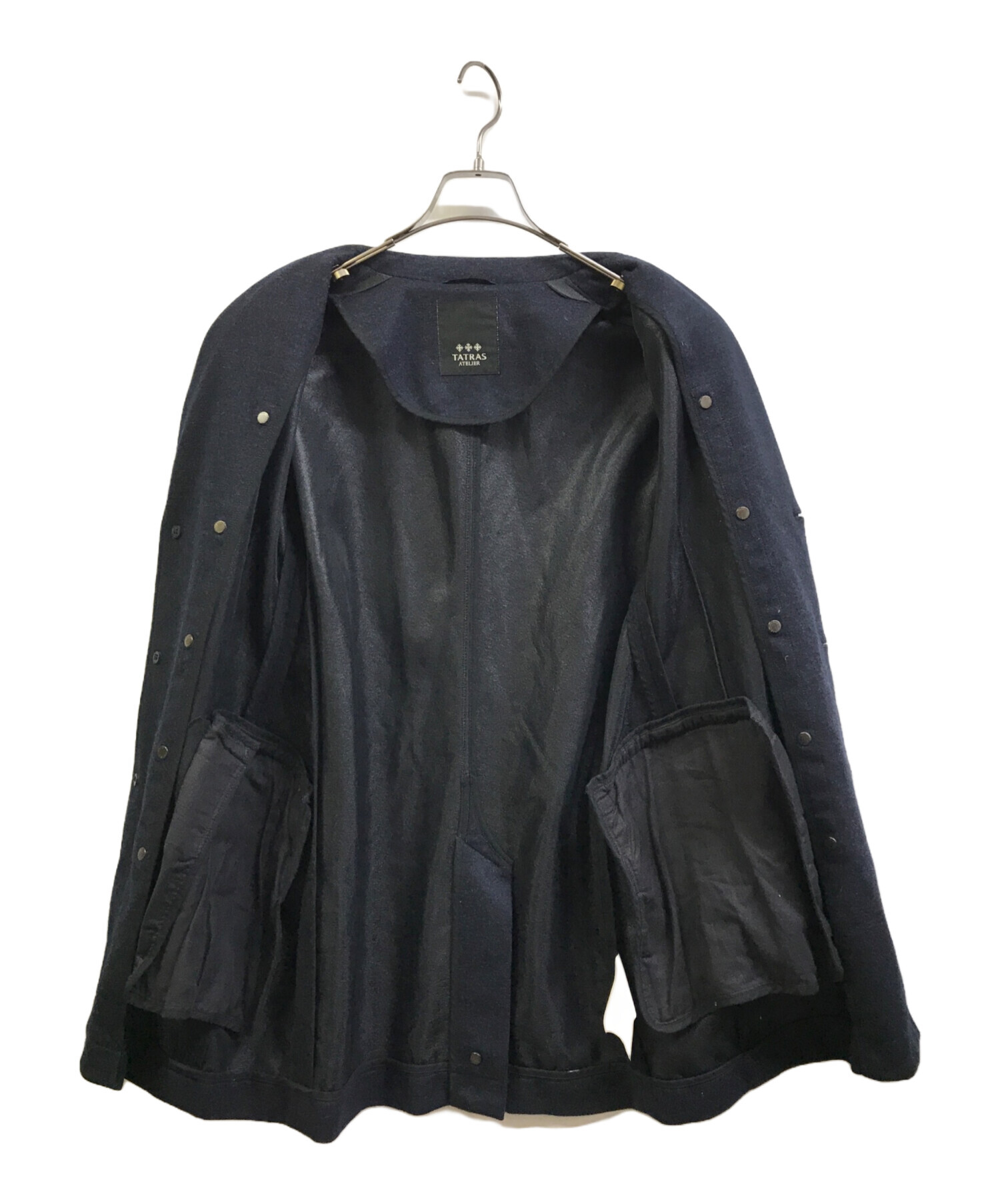 中古・古着通販】TATRAS (タトラス) チェスターコート ネイビー サイズ