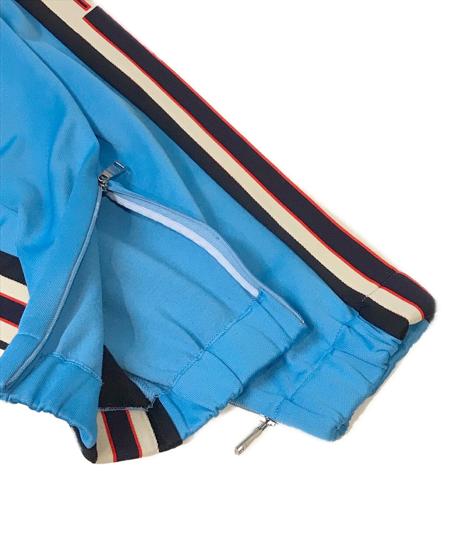✨希少✨GUCCI 18SS サイドライントラックパンツ　Sサイズ　ブルー 中古・古着通販】GUCCI (グッチ) 18SS サイドライントラック