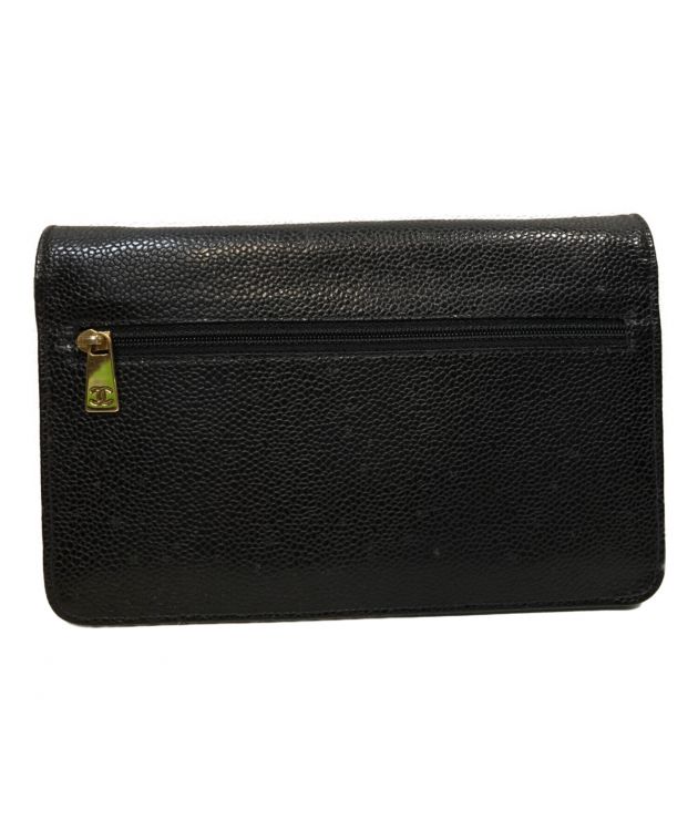 中古・古着通販】CHANEL (シャネル) キャビアスキンココマークチェーン