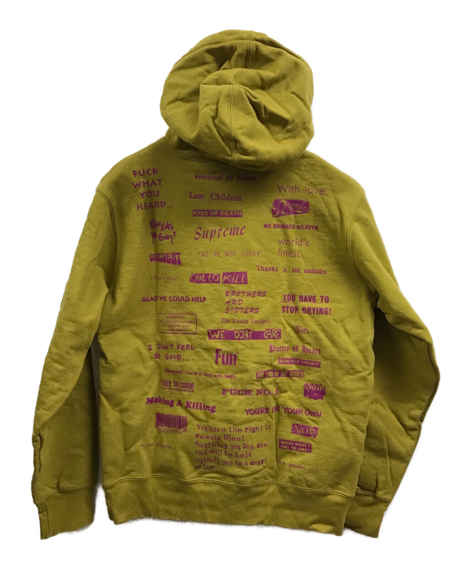 Supreme Stop Crying Hooded Sweatshirt Supreme Stop Crying hooded