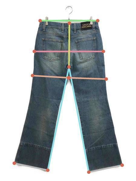 中古・古着通販】GUCCI (グッチ) 20SS ロゴパッチウォッシュドフレア