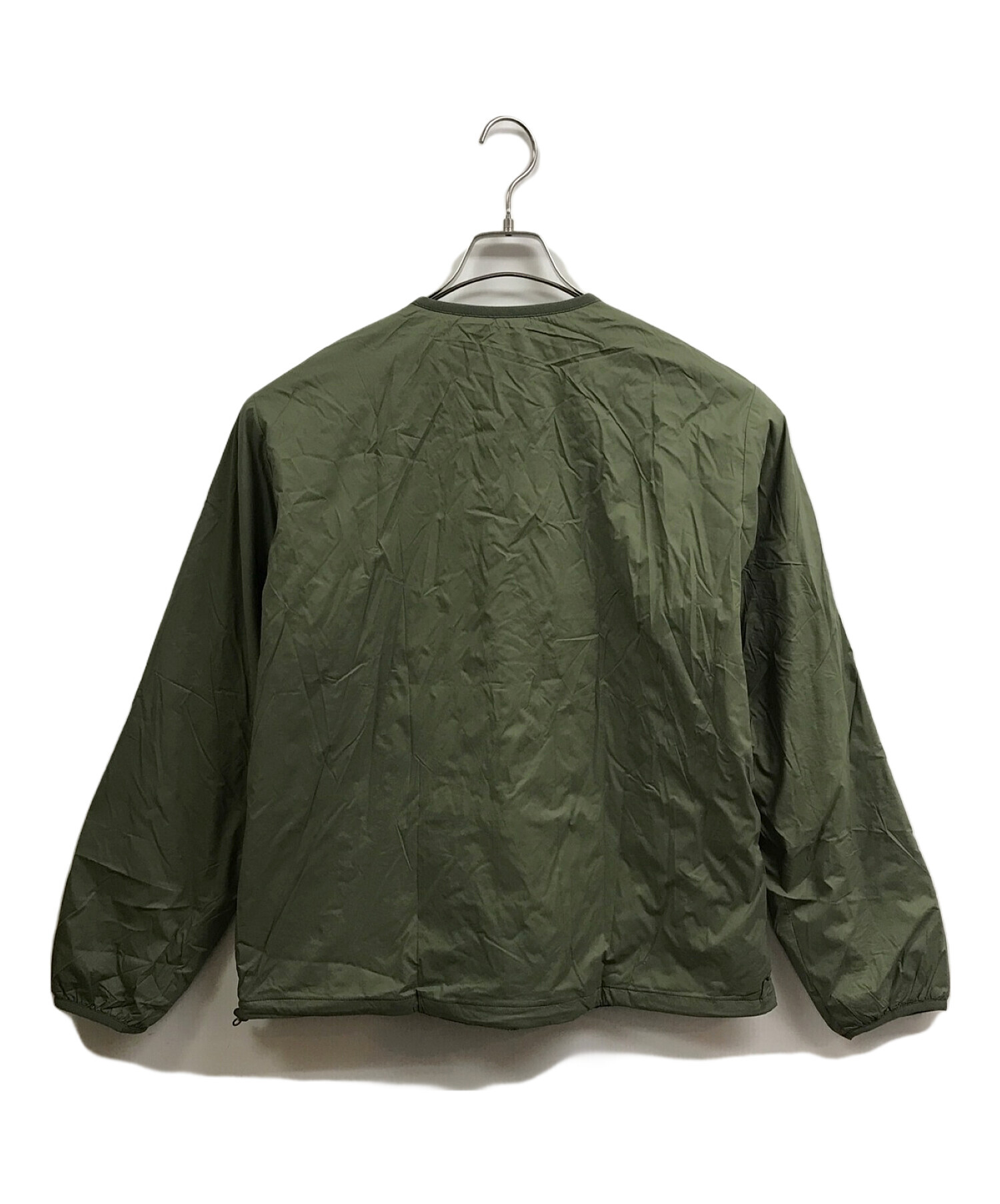 ダントン　インサレーション　カラーレス　ジャケット　グリーン 中古・古着通販】DANTON (ダントン) ノーカラーインサレーション