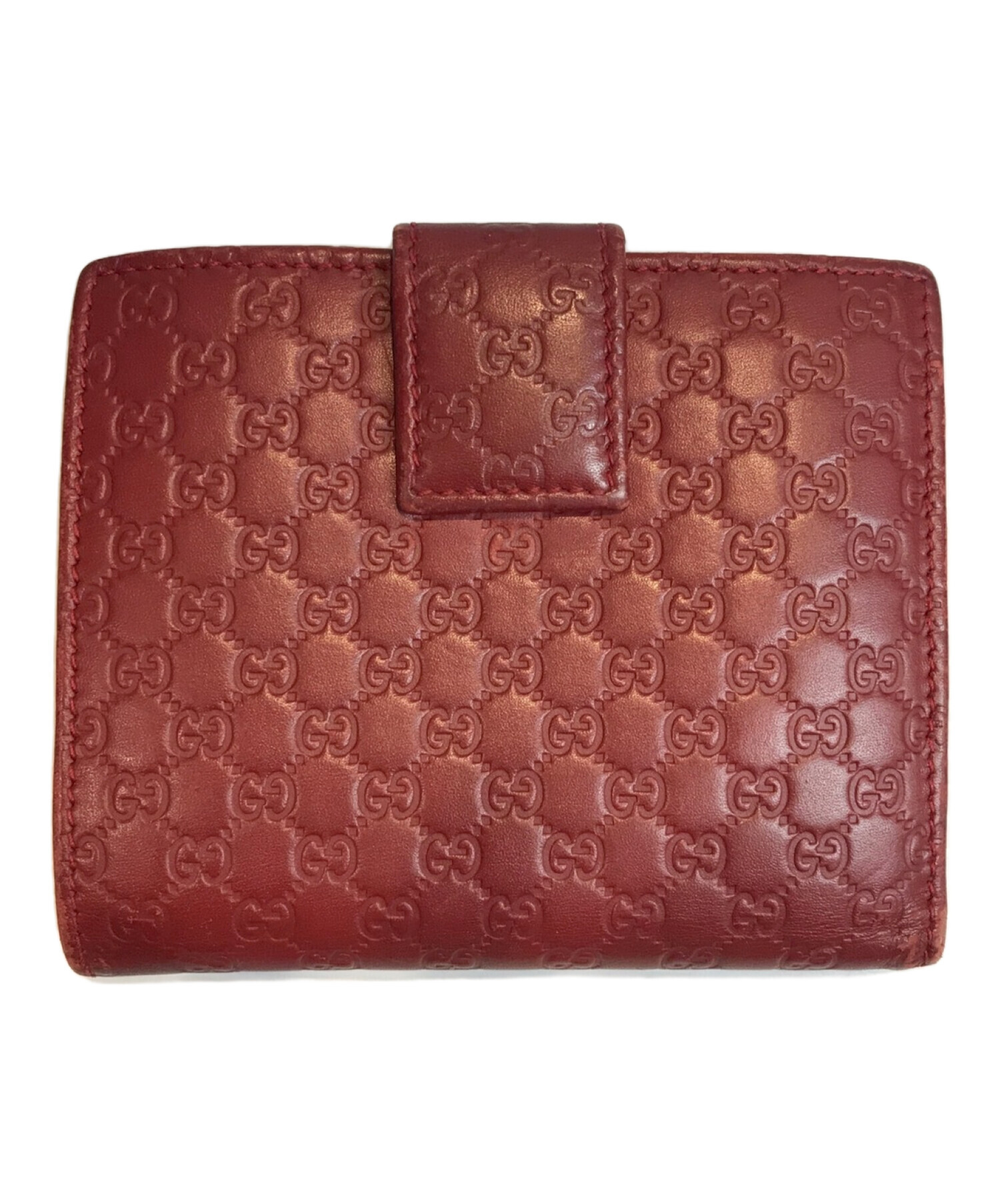 中古・古着通販】GUCCI (グッチ) マイクログッチシマ Wホック2つ折り 